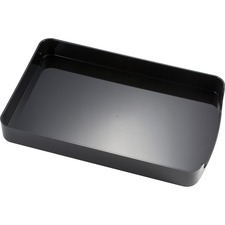 Officemate 2200 Series Front Loading Trays - 2" Height x 10.75" Width x 15.62" Depth - Desktop - Non-skid Base - Black - Plastic - 1 Each
