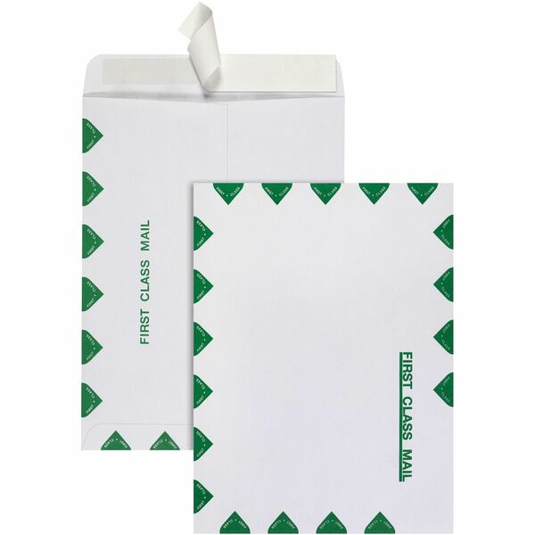 Quality Park 9 x 12 Catalog Mailing Envelopes with Redi-Strip® Self-Seal Closure - Catalog - 9" Width x 12" Length - 28 lb - Peel & Seal - 100 / Box - White
