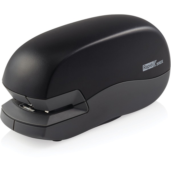 Rapid Fixativ 20EX Personal Dual Electric Stapler - 20 Sheets Capacity - 105 Staple Capacity - Half Strip - 1/4" Staple Size - 0.38" Throat Depth - 1 Each - Silver - Rubber