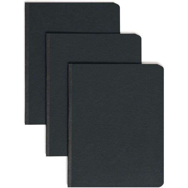 Smead Letter Recycled Fastener Folder - 3" Folder Capacity - 8 1/2" x 11" - 350 Sheet Capacity - 3" Expansion - 1 Fastener(s) - Pressboard - Black - 100% Paper Recycled - 1 Each