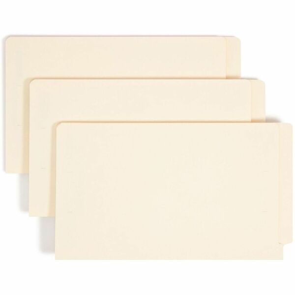 Smead Straight Tab Cut Letter Recycled Fastener Folder - 8 1/2" x 11" - 3/4" Expansion - 2 x 2S Fastener(s) - 2" Fastener Capacity for Folder - Manila - Manila - 10% Recycled - 50 / Box