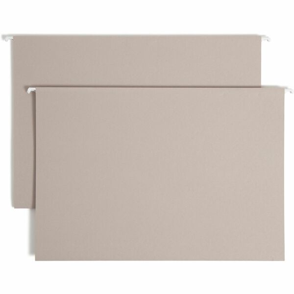 Smead TUFF Legal Recycled Hanging Folder - 8 1/2" x 14" - 2" Expansion - Top Tab Location - Steel Gray - 10% Recycled - 18 / Box