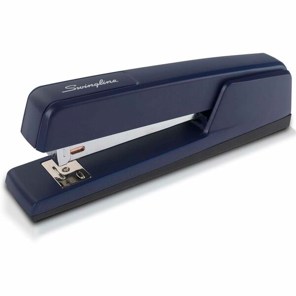 Swingline 747 Classic Stapler - 20 of 20lb Paper Sheets Capacity - 210 Staple Capacity - Full Strip - 1/4" Staple Size - 1 Each - Royal Blue - Metal, Die-cast
