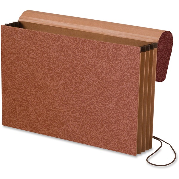 Pendaflex Legal Recycled File Wallet - 8 1/2" x 14" - 700 Sheet Capacity - 3 1/2" Expansion - Red Fiber - 30% Fiber Recycled - 1 Each