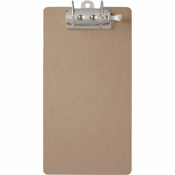 Saunders Lock-O-Matic Legal Archboard - 2.50" Clip Capacity - 9" x 17 1/2" - Hardboard - Brown - 1 Each