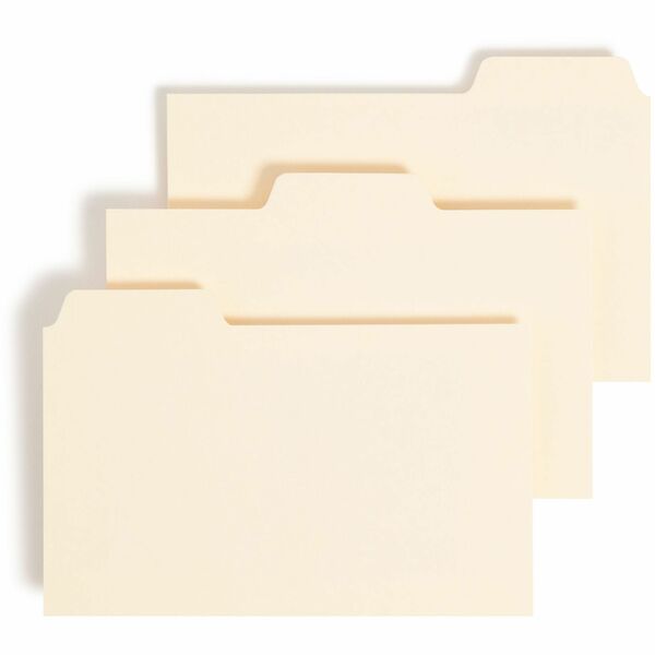 Smead Card Guides with Blank Tab - Blank Tab(s) - 3" Width x 5" Length - Manila Manila Divider - Recycled - 100 / Box