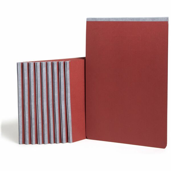 Smead Ledger Recycled Report Cover - 3" Folder Capacity - 11" x 17" - 350 Sheet Capacity - 3" Expansion - 1 Fastener(s) - Pressboard - Red - 100% Paper Recycled - 1 Each