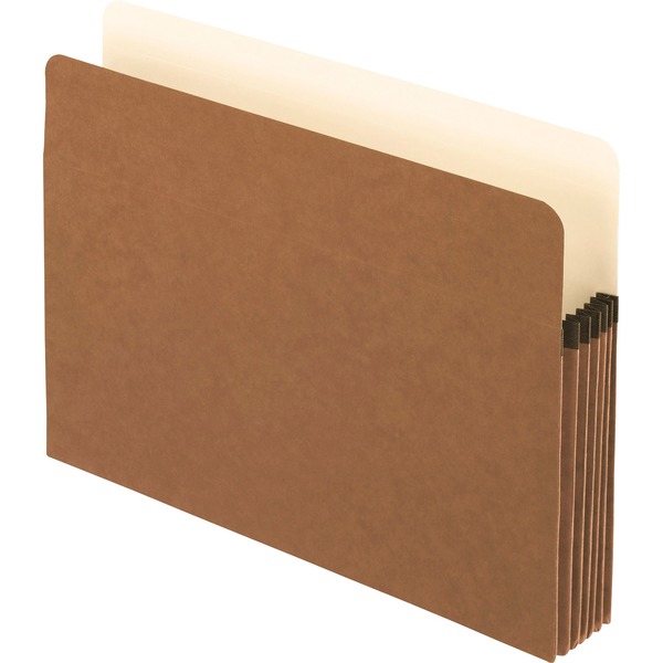 Pendaflex Letter Yes File Pocket - 8 1/2" x 11" - 5 1/4" Expansion - Redrope, Fiber - Red Fiber - 30% Recycled - 10 / Box