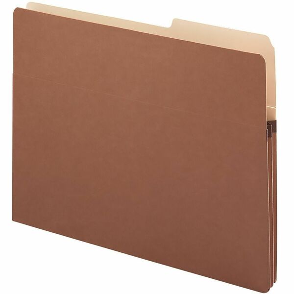 Smead 2/5 Tab Cut Letter Recycled File Pocket - 8 1/2" x 11" - 1 3/4" Expansion - Top Tab Location - Right Tab Position - Redrope - Redrope - 30% Recycled - 25 / Box