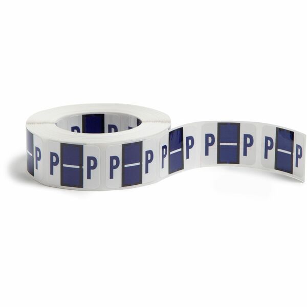 Smead BCCR Bar-Style Color-Coded Labels - 1 1/4" Width x 1" Length - Violet - 500 / Roll - 500 / Roll