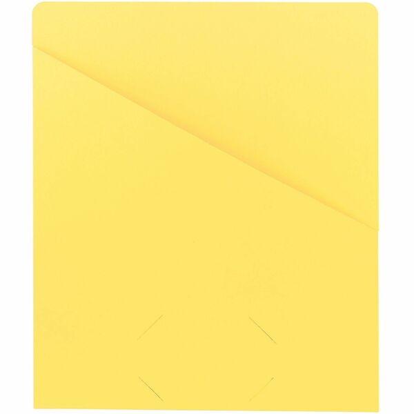 Smead Letter Recycled File Jacket - 8 1/2" x 11" - Yellow - 10% Recycled - 25 / Pack