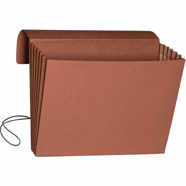 Smead Letter Recycled File Wallet - 8 1/2" x 11" - 5 1/4" Expansion - Top Tab Location - Redrope - Redrope - 30% Recycled - 1 Each
