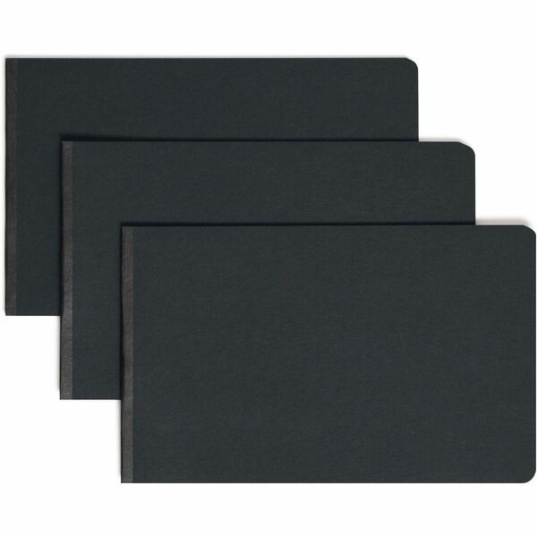 Smead Premium Pressboard Legal Recycled Fastener Folder - 8 1/2" x 14" - 2" Expansion - 1 Fastener(s) - 2" Fastener Capacity for Folder - Pressboard - Black - 100% Recycled - 1 Each