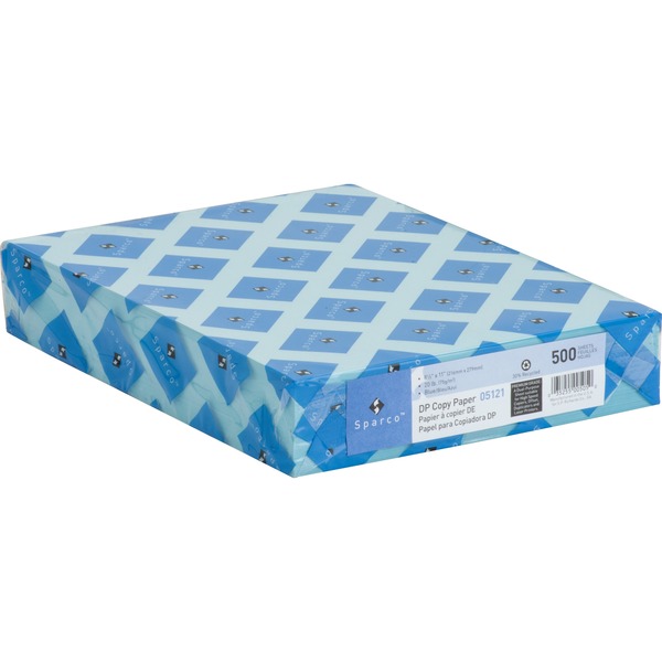 Sparco Premium Copy Paper - Blue - Letter - 8 1/2" x 11" - 20 lb Basis Weight - 500 / Ream - Sustainable Forestry Initiative (SFI) - Lint-free, Acid-free, Archival-safe - Blue