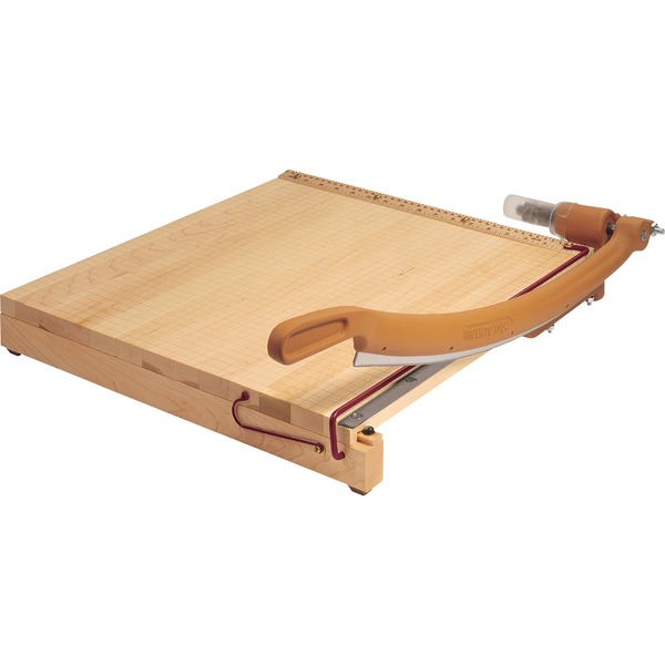 Swingline ClassicCut Ingento Guillotine Trimmer - 15 Sheet Cutting Capacity - 18" Cutting Length - 18" Blade Length - Long Lasting, Alignment Grid, Dual Scale Ruler, Safety Guard, Locking Latch, Durable, Heavy Duty - Steel, Die-cast Metal, Wood - Maple - 18.3" Length - 1 Each