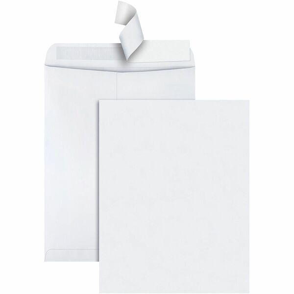 Quality Park 12 x 15-1/2 Catalog Mailing Envelopes with Redi-Strip® Self-Seal Closure - Catalog - #15 1/2 - 12" Width x 15 1/2" Length - 28 lb - Peel & Seal - Wove - 100 / Box - White