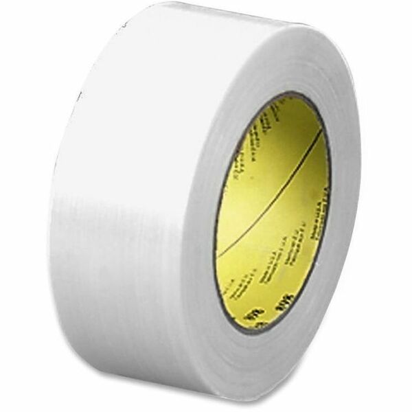 Scotch Premium-Grade Filament Tape - 60 yd Length x 2" Width - 6.6 mil Thickness - 3" Core - Synthetic Rubber - Glass Yarn Backing - Moisture Resistant, Abrasion Resistant, Curl Resistant, Stain Resistant - For Shipping, Reinforcing, Banding - 1 / Roll - Clear