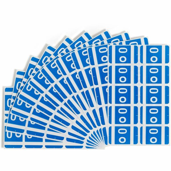 Smead AlphaZ ACCS Color-Coded Labels - "O" - 1" Width x 1 5/8" Length - Dark Blue - 10 / Sheet - 100 / Pack