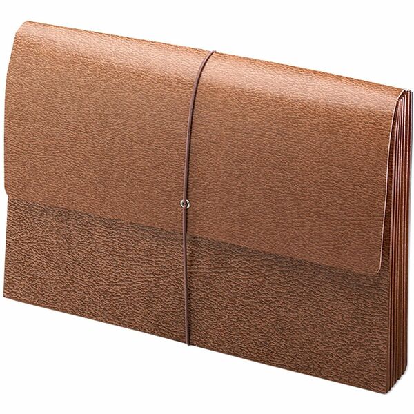 Smead Legal Recycled File Wallet - 8 1/2" x 14" - 3 1/2" Expansion - Redrope - Redrope - 30% Recycled - 1 Each