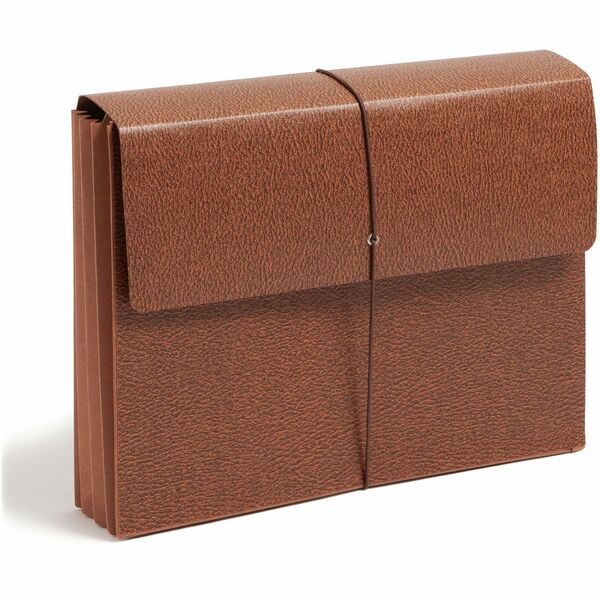 Smead Letter Recycled File Wallet - 8 1/2" x 11" - 3 1/2" Expansion - Redrope - Redrope - 30% Recycled - 1 Each