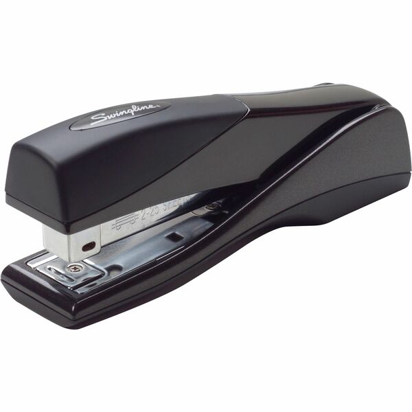 Swingline Optima Grip Stapler - 25 of 20lb Paper Sheets Capacity - 210 Staple Capacity - Full Strip - 1/4" Staple Size - 1 Each - Graphite Black - Metal