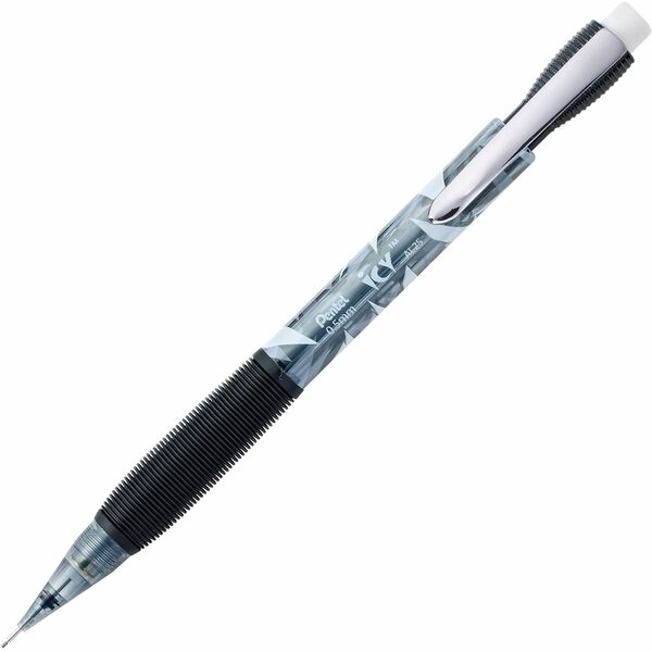 Pentel Icy Mechanical Pencil - #2 Lead - 0.5 mm Lead Diameter - Refillable - Black Barrel - 1 Dozen