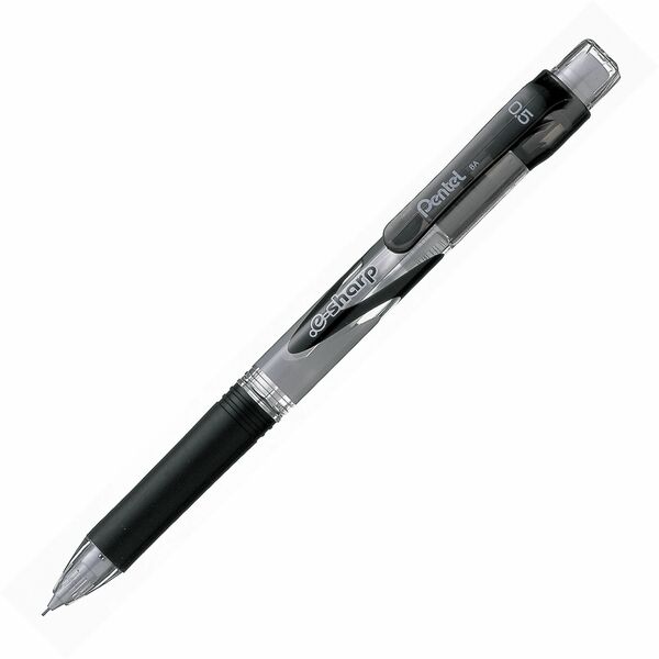 Pentel E-Sharp Mechanical Pencils - #2 Lead - 0.5 mm Lead Diameter - Refillable - Black Barrel - 1 Dozen