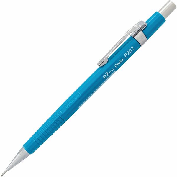 Pentel Sharp Automatic Pencils - #2 Lead - 0.7 mm Lead Diameter - Refillable - Blue Barrel - 1 Each