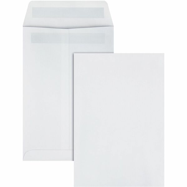Quality Park 6 x 9 Catalog Mailing Envelopes with Redi-Seal® Self-Seal Closure - Catalog - #1 - 6" Width x 9" Length - 28 lb - Self-sealing - Wove - 100 / Box - White