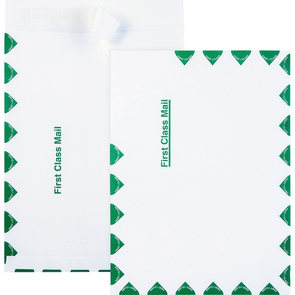 Quality Park 9 x 12 Ship-Lite® First Class Mail Catalog Envelopes with Self-Seal Closure - First Class Mail - 9" Width x 12" Length - Self-sealing - 100 / Box - White