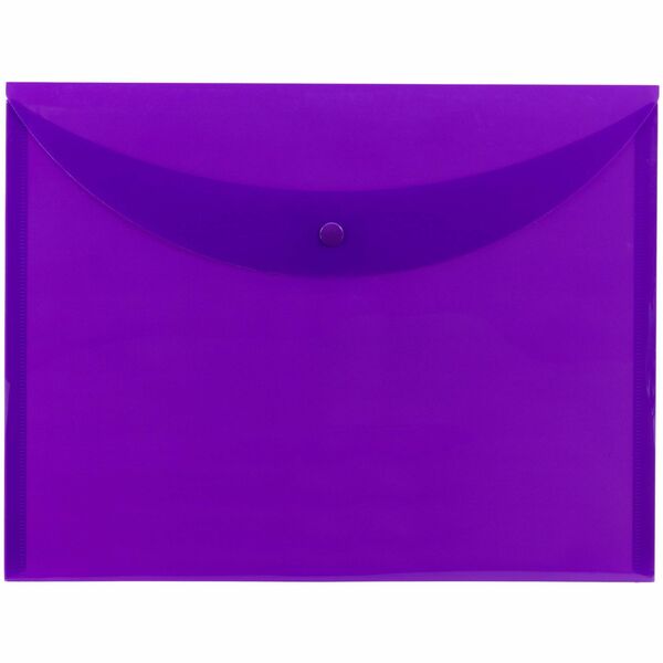 Smead Letter File Wallet - 8 1/2" x 11" - Purple - 10 / Box