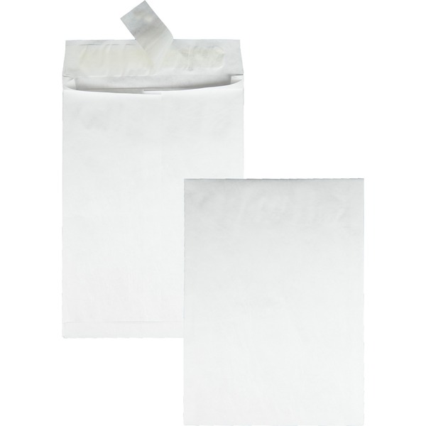 Survivor® 10 x 13 x 1-1/2 DuPont Tyvek Expansion Mailers with Self-Seal Envelopes - Expansion - 10" Width x 13" Length - 1 1/2" Gusset - 14 lb - Peel & Seal - Tyvek - 100 / Carton - White