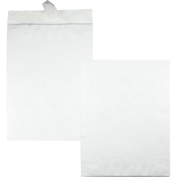 Survivor® 14-1/4 x 20 DuPont Tyvek Catalog Mailers with Self-Seal Closure - Catalog - 14 1/4" Width x 20" Length - 18 lb - Peel & Seal - Tyvek - 25 / Box - White