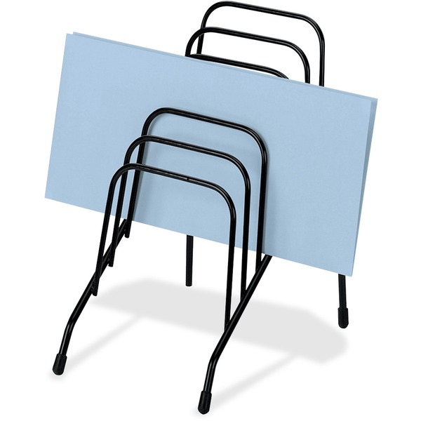 Fellowes Wire Step File® Jr. - 6 Compartment(s) - 7.8" Height x 4.4" Width x 6.5" DepthDesktop - Black - Steel - 1 Each