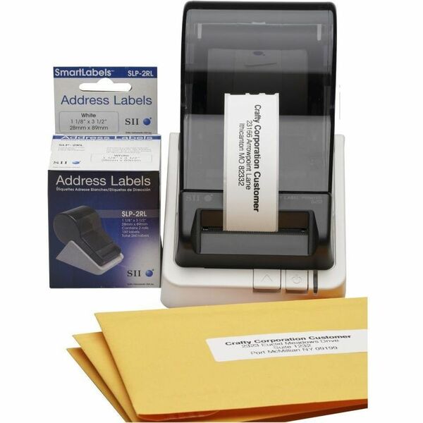 Seiko SmartLabel SLP-2RL White Address Labels - Designed perfectly for Address Labels for Invitations, Office Mailings, Christmas Cards and more