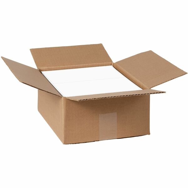 Avery® Shipping Labels - TrueBlock Technology - 5 1/2" Width x 8 1/2" Length - Permanent Adhesive - Rectangle - Laser - White - Paper - 2 / Sheet - 500 Total Sheets - 1000 Total Label(s) - 1000 / Carton - Permanent Adhesive, Jam Resistant, Smudge Resistant, Customizable, Stick & Stay
