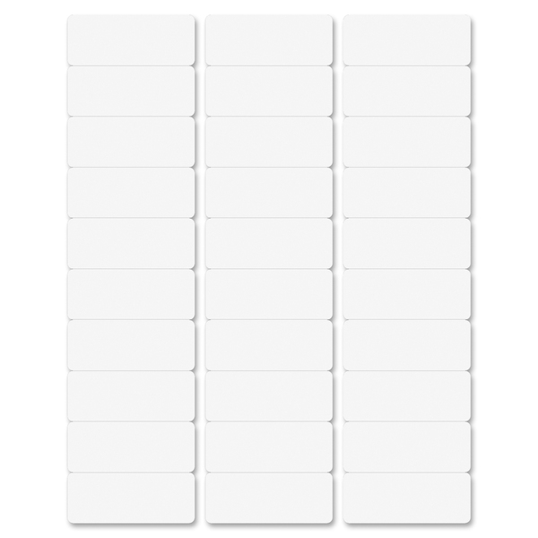 Business Source Multipurpose Address Labels - 1" Width x 2 5/8" Length - Permanent Adhesive - Laser, Inkjet - Bright White - 30 / Sheet - 500 Total Sheets - 15000 / Carton