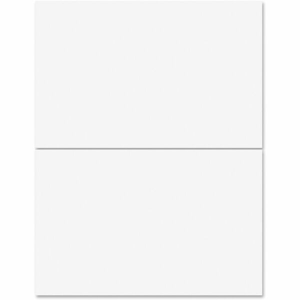 Business Source Multipurpose Shipping Labels - 5 1/2" Width x 8 1/2" Length - Permanent Adhesive - Rectangle - Laser, Inkjet - 2 / Sheet - 500 Total Sheets - 1000 / Carton