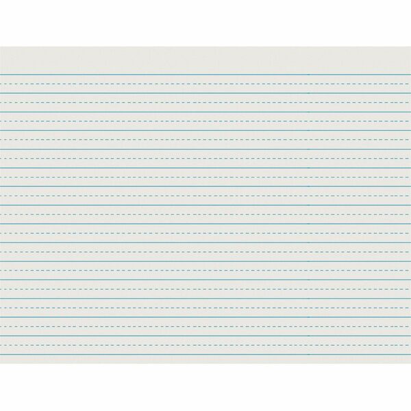 Pacon 2623 Alternate Dotted Newsprint Practice Paper - 500 Sheets - 0.50" Ruled - 30 lb Basis Weight - Letter - 11" x 8 1/2" - White Paper - 500 / Ream