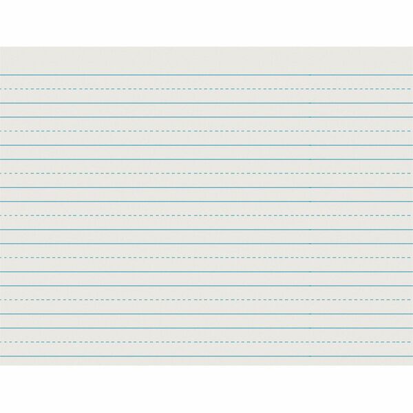 Pacon Skip-A-Line Newsprint Practice Paper - 500 Sheets - 0.75" Ruled - Letter - 11" x 8 1/2" - White Paper - 500 / Ream
