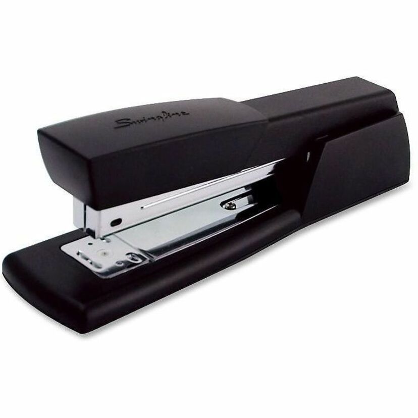 Swingline Light-Duty Desk Stapler - 20 of 20lb Paper Sheets Capacity - 210 Staple Capacity - Full Strip - 1/4" Staple Size - Black