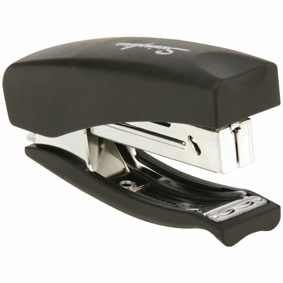 Swingline Soft Grip Hand Stapler - 20 of 20lb Paper Sheets Capacity - 105 Staple Capacity - Half Strip - 1/4" Staple Size - Black