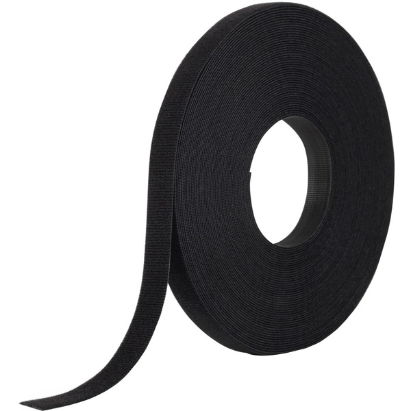 VELCRO® ONE-WRAP Tie Bulk Roll - Tie - Black - 1 / Pack Pack - 75 ft Length