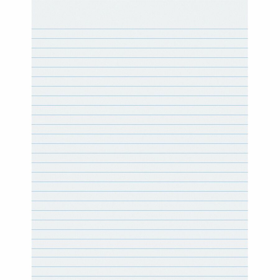 Pacon Composition Paper - Letter - Printed - Wide Ruled - 0.375" Front Line(s) Space - 16lb Basis Weight - Letter 8.5" x 11" - White Paper - Bond Paper - 500 / Ream - No Margin