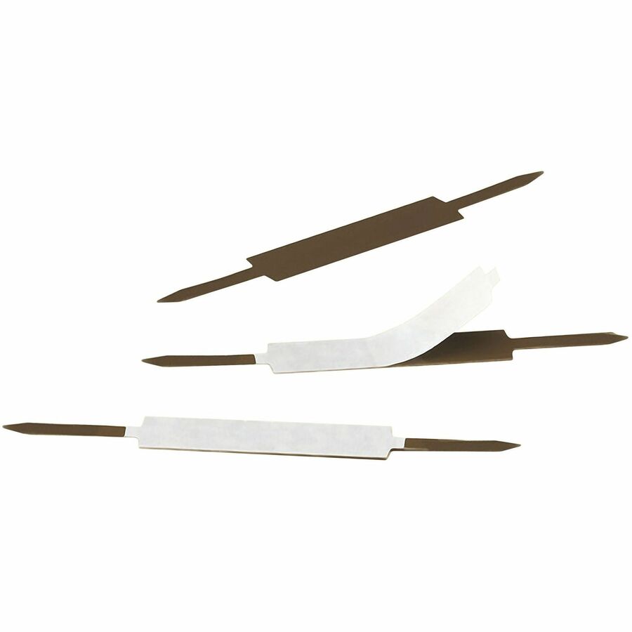 Smead Self-Adhesive Fasteners - 1" Size Capacity - for Folder, Binder - Self-adhesive - 100 / Box - Brown - Steel