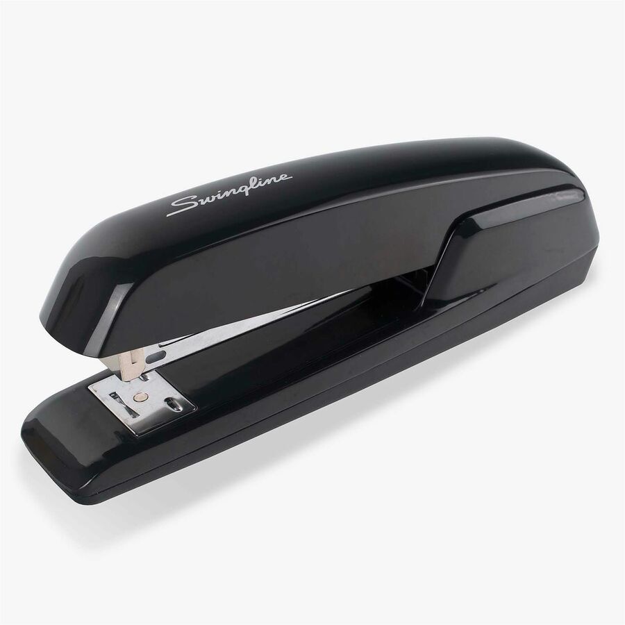 Swingline Durable Desk Stapler - 20 of 20lb Paper Sheets Capacity - 210 Staple Capacity - Full Strip - 1/4" Staple Size - Black