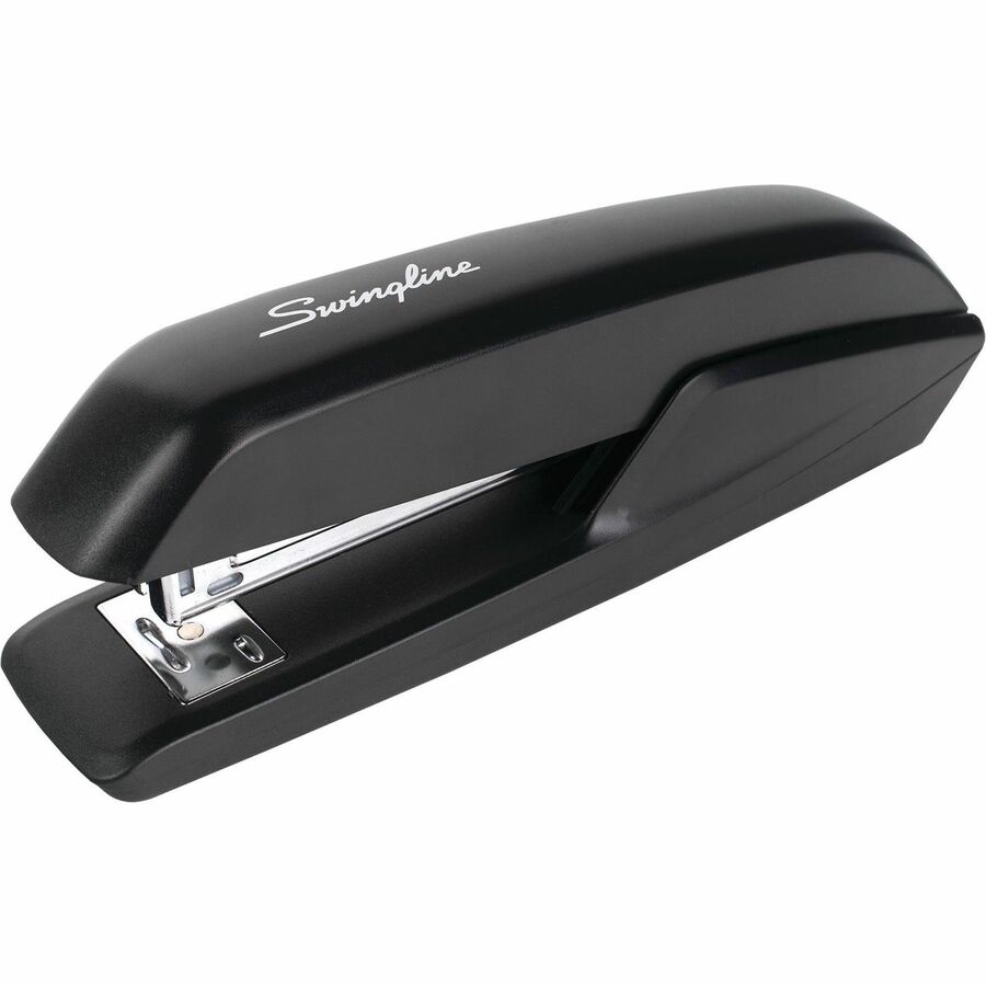Swingline Eco Version Standard Stapler - 15 of 20lb Paper Sheets Capacity - 210 Staple Capacity - Full Strip - 1/4" Staple Size - Black