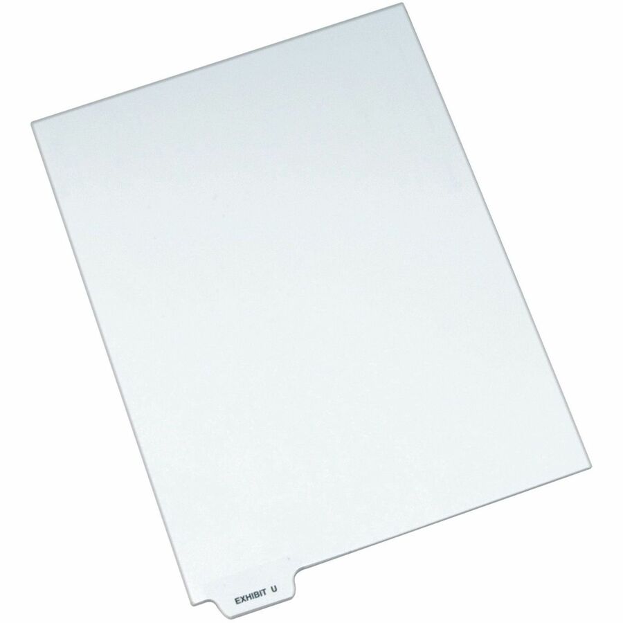 Avery® Individual Bottom Tab Legal Dividers - 25 x Divider(s) - Bottom Tab(s) - Exhibit U - 1 Tab(s)/Set - 8.5" Divider Width x 11" Divider Length - Letter - 8.50" Width x 11" Length - White Paper Divider - 1