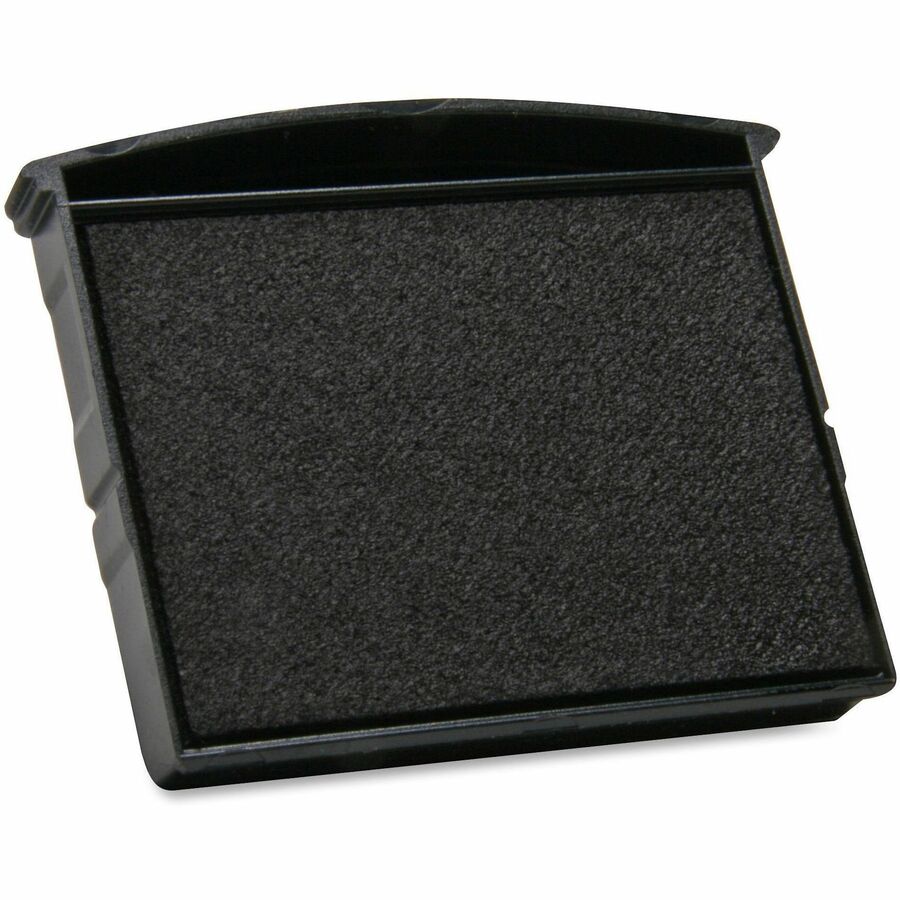 COSCO Replacement Self-Inking Stamps Pads - 1 Each - 1.9" Width x 1.8" Depth - Black Ink - Black