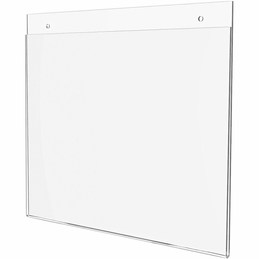 Deflecto Classic Image Wall Mount Sign Holders - 1 Each - 11" Width x 8.5" Height - Plastic - Clear